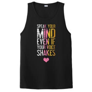 Speak Your Mind Even If Your Voice Shakes Rbg PosiCharge Competitor Tank