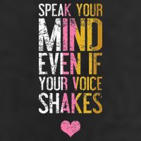 Speak Your Mind Even If Your Voice Shakes Rbg Golf Towel