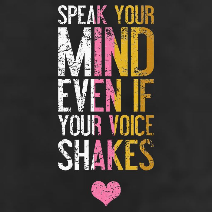 Speak Your Mind Even If Your Voice Shakes Rbg Golf Towel