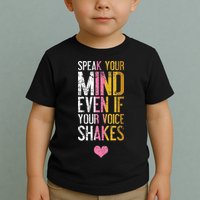 Speak Your Mind Even If Your Voice Shakes Rbg Toddler T-Shirt