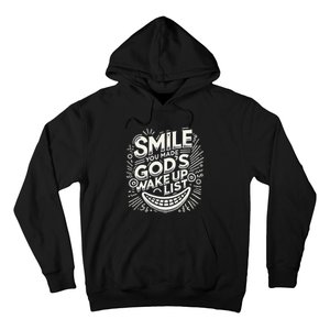 Smile You Made Gods Wake Up List Christian Jesus Hoodie