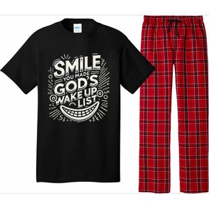 Smile You Made Gods Wake Up List Christian Jesus Pajama Set