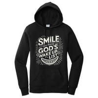 Smile You Made Gods Wake Up List Christian Jesus Women's Pullover Hoodie