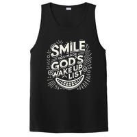 Smile You Made Gods Wake Up List Christian Jesus PosiCharge Competitor Tank