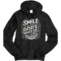 Smile You Made Gods Wake Up List Christian Jesus Tie Dye Hoodie