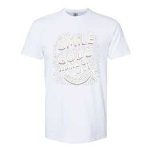 Smile You Made Gods Wake Up List Christian Jesus Softstyle CVC T-Shirt