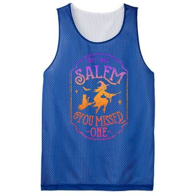 Salem You Missed One Halloween Feminist Witch Trials Mesh Reversible Basketball Jersey Tank