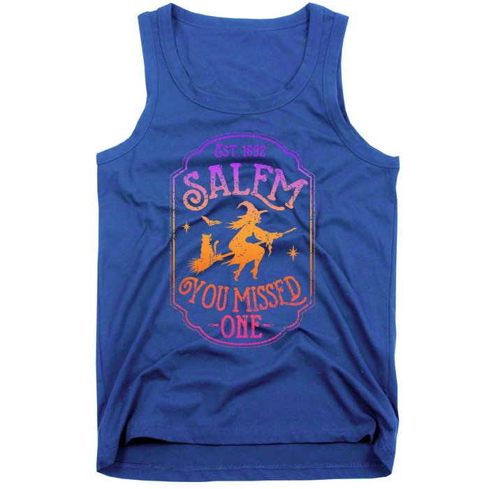 Salem You Missed One Halloween Feminist Witch Trials Tank Top