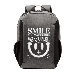 Smile You Made Gods Wake Up List Christian Jesus Vector Backpack