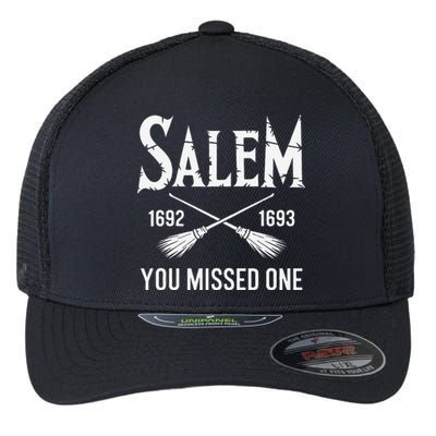 Salem You Missed One Witch Trials Brooms Flexfit Unipanel Trucker Cap