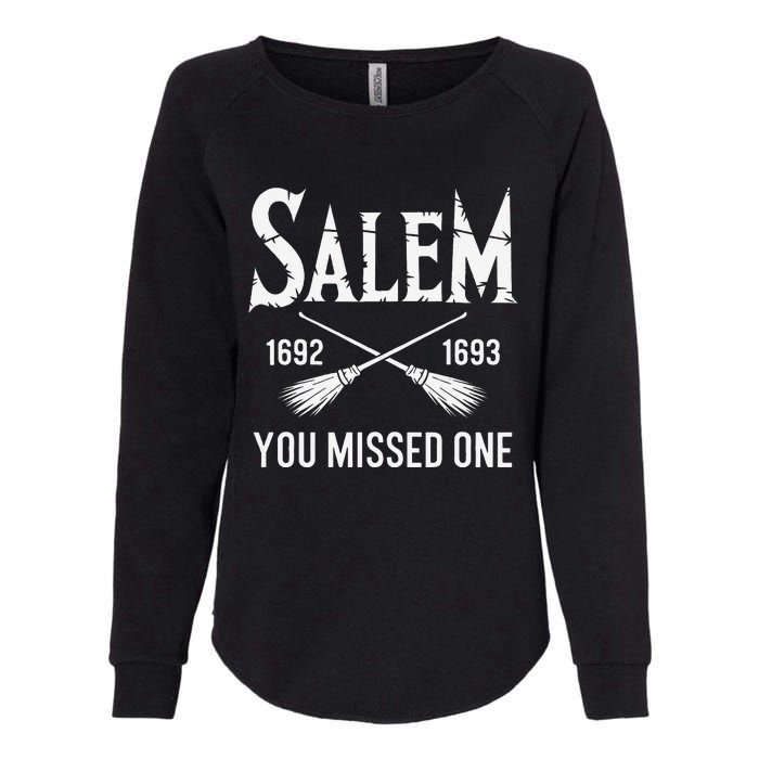 Salem You Missed One Witch Trials Brooms Womens California Wash Sweatshirt