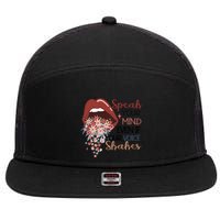 Speak Your Mind Even If Your Voice Shakes Feminist Ruth Bader Ginsberg RBG 7 Panel Mesh Trucker Snapback Hat