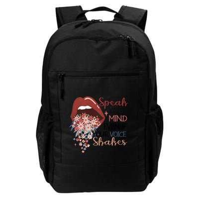 Speak Your Mind Even If Your Voice Shakes Feminist Ruth Bader Ginsberg RBG Backpack