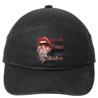 Speak Your Mind Even If Your Voice Shakes Feminist Ruth Bader Ginsberg RBG 7-Panel Snapback Hat