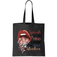 Speak Your Mind Even If Your Voice Shakes Feminist Ruth Bader Ginsberg RBG Bag