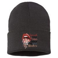 Speak Your Mind Even If Your Voice Shakes Feminist Ruth Bader Ginsberg RBG Sustainable Knit Beanie