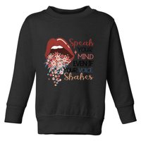 Speak Your Mind Even If Your Voice Shakes Feminist Ruth Bader Ginsberg RBG Toddler Sweatshirt