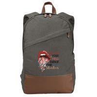 Speak Your Mind Even If Your Voice Shakes Feminist Ruth Bader Ginsberg RBG Cotton Canvas Backpack