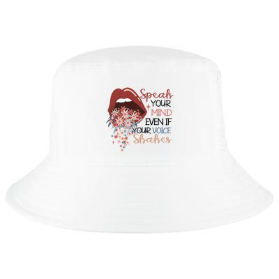 Speak Your Mind Even If Your Voice Shakes Feminist Ruth Bader Ginsberg RBG Cool Comfort Performance Bucket Hat