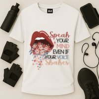 Speak Your Mind Even If Your Voice Shakes Feminist Ruth Bader Ginsberg RBG Performance Shirt