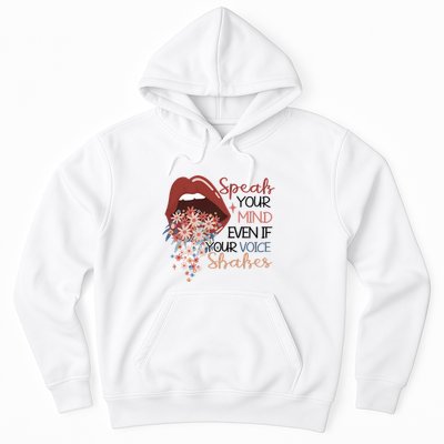 Speak Your Mind Even If Your Voice Shakes Feminist Ruth Bader Ginsberg RBG Hoodie