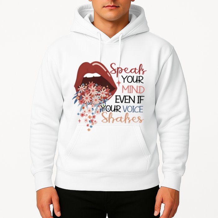 Speak Your Mind Even If Your Voice Shakes Feminist Ruth Bader Ginsberg RBG Hoodie
