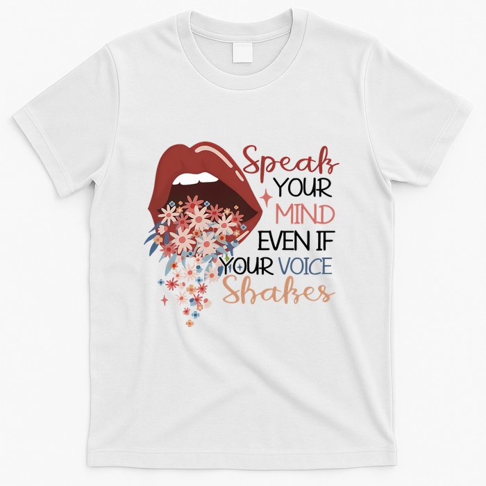 Speak Your Mind Even If Your Voice Shakes Feminist Ruth Bader Ginsberg RBG T-Shirt
