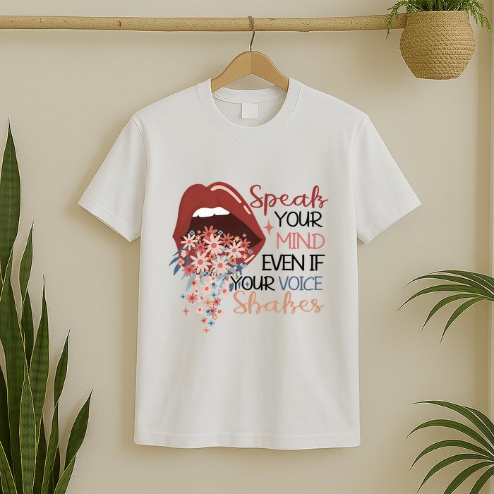 Speak Your Mind Even If Your Voice Shakes Feminist Ruth Bader Ginsberg RBG T-Shirt
