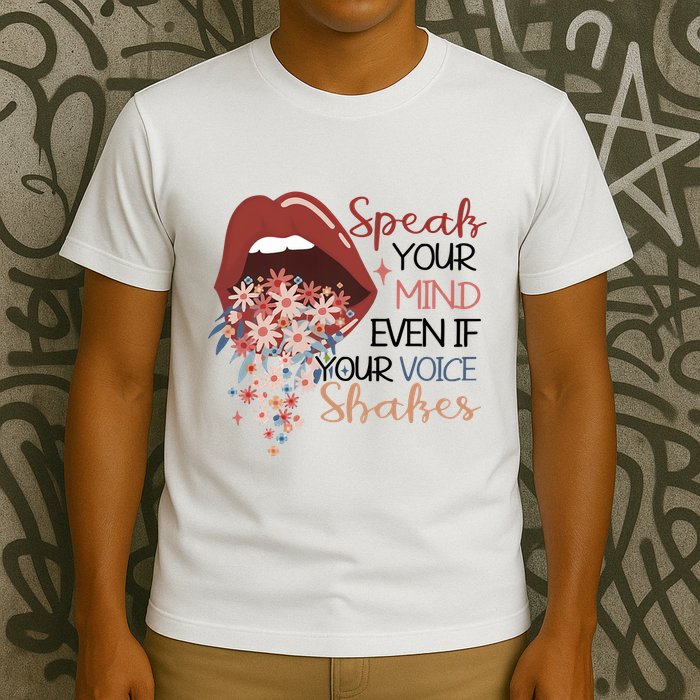 Speak Your Mind Even If Your Voice Shakes Feminist Ruth Bader Ginsberg RBG T-Shirt