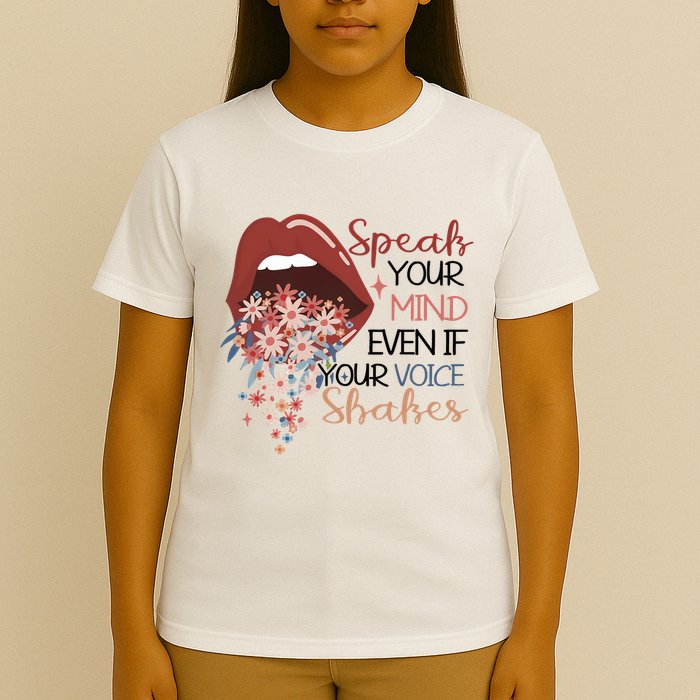 Speak Your Mind Even If Your Voice Shakes Feminist Ruth Bader Ginsberg RBG T-Shirt