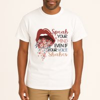 Speak Your Mind Even If Your Voice Shakes Feminist Ruth Bader Ginsberg RBG Tall T-Shirt