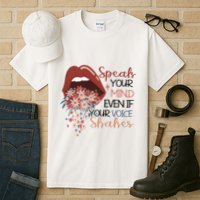 Speak Your Mind Even If Your Voice Shakes Feminist Ruth Bader Ginsberg RBG Tall T-Shirt