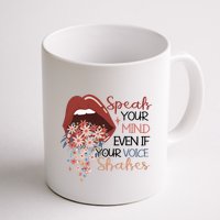 Speak Your Mind Even If Your Voice Shakes Feminist Ruth Bader Ginsberg RBG Mug