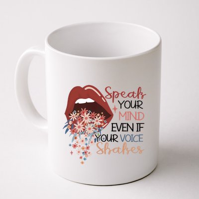 Speak Your Mind Even If Your Voice Shakes Feminist Ruth Bader Ginsberg RBG Mug
