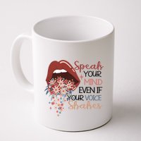 Speak Your Mind Even If Your Voice Shakes Feminist Ruth Bader Ginsberg RBG Mug