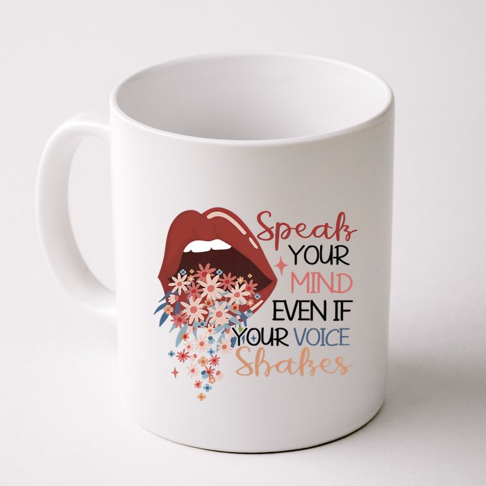 Speak Your Mind Even If Your Voice Shakes Feminist Ruth Bader Ginsberg RBG Mug