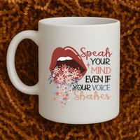 Speak Your Mind Even If Your Voice Shakes Feminist Ruth Bader Ginsberg RBG Mug