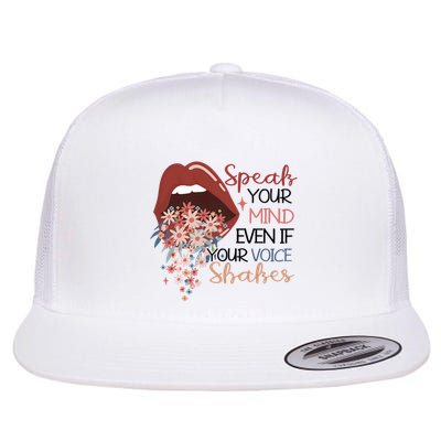 Speak Your Mind Even If Your Voice Shakes Feminist Ruth Bader Ginsberg RBG Flatbill Hat