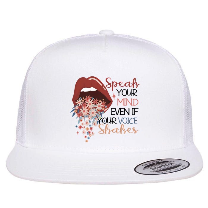 Speak Your Mind Even If Your Voice Shakes Feminist Ruth Bader Ginsberg RBG Flatbill Hat