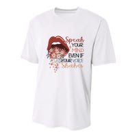 Speak Your Mind Even If Your Voice Shakes Feminist Ruth Bader Ginsberg RBG Youth Performance Sprint T-Shirt