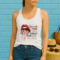 Speak Your Mind Even If Your Voice Shakes Feminist Ruth Bader Ginsberg RBG Womens Tank Top