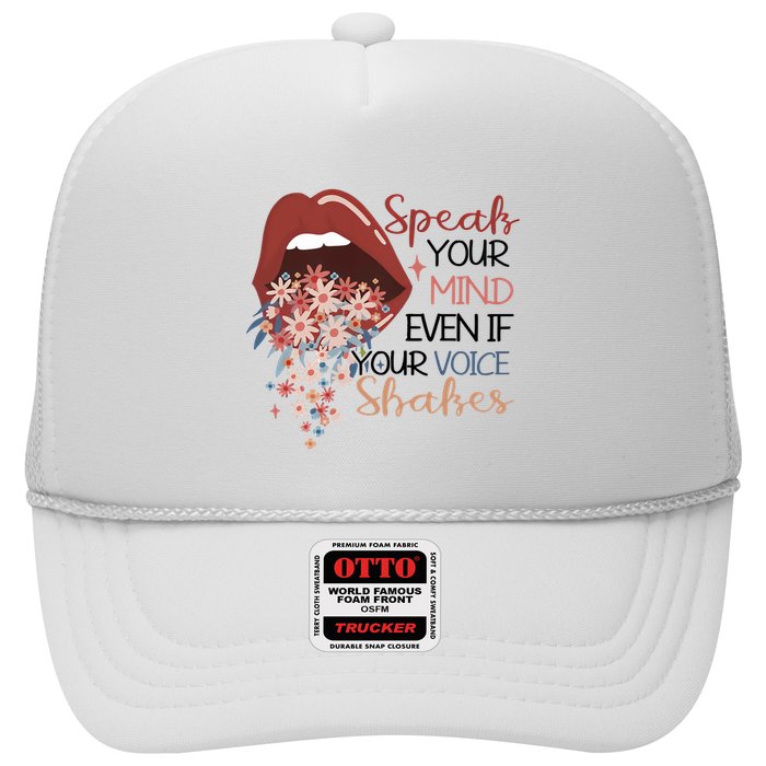 Speak Your Mind Even If Your Voice Shakes Feminist Ruth Bader Ginsberg RBG Trucker Hat