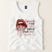Speak Your Mind Even If Your Voice Shakes Feminist Ruth Bader Ginsberg RBG Tank Top
