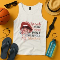 Speak Your Mind Even If Your Voice Shakes Feminist Ruth Bader Ginsberg RBG Tank Top