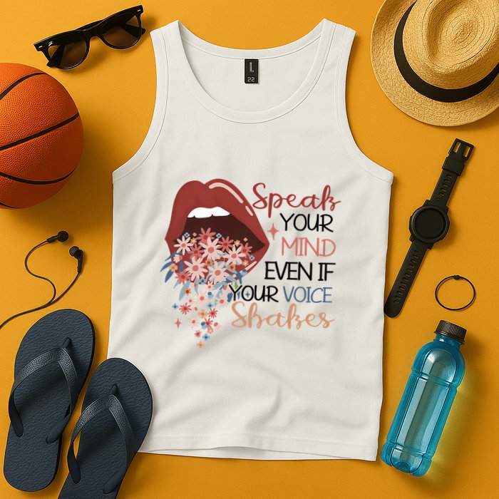 Speak Your Mind Even If Your Voice Shakes Feminist Ruth Bader Ginsberg RBG Tank Top
