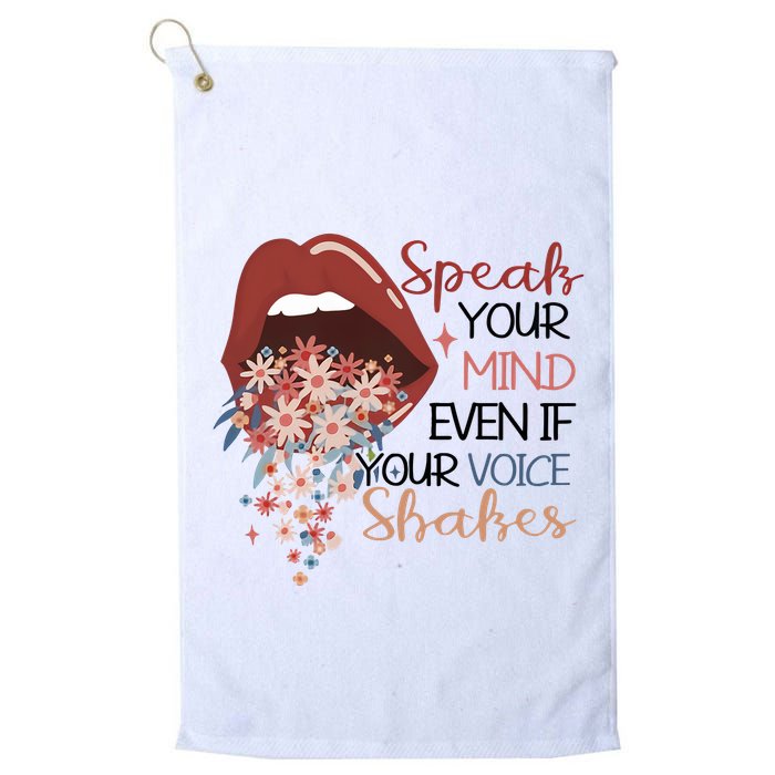 Speak Your Mind Even If Your Voice Shakes Feminist Ruth Bader Ginsberg RBG Golf Towel