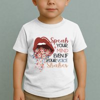 Speak Your Mind Even If Your Voice Shakes Feminist Ruth Bader Ginsberg RBG Toddler T-Shirt