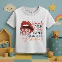 Speak Your Mind Even If Your Voice Shakes Feminist Ruth Bader Ginsberg RBG Toddler T-Shirt