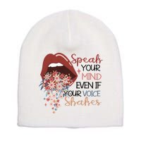 Speak Your Mind Even If Your Voice Shakes Feminist Ruth Bader Ginsberg RBG Short Acrylic Beanie