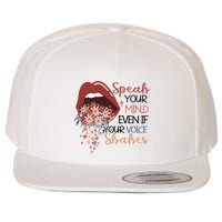Speak Your Mind Even If Your Voice Shakes Feminist Ruth Bader Ginsberg RBG Wool Snapback Cap